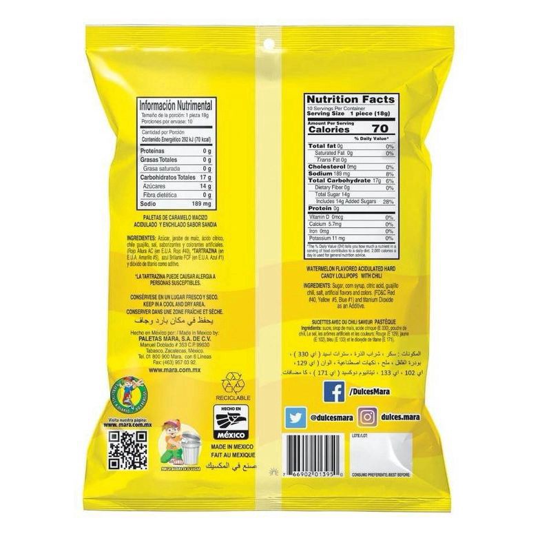 slide 4 of 4, Dulces Mara King Size Sandia Candy Variety Pack - 10ct, 10 ct