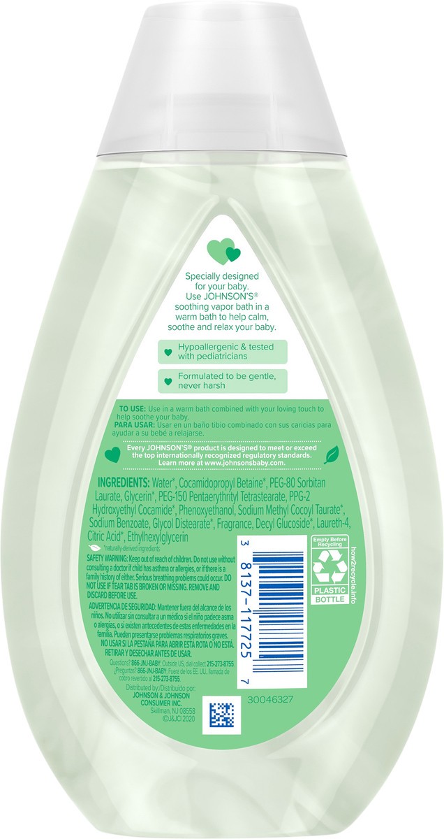 slide 4 of 7, Johnson's Baby Soothing Vapor Bath Wash, 13.6 fl oz