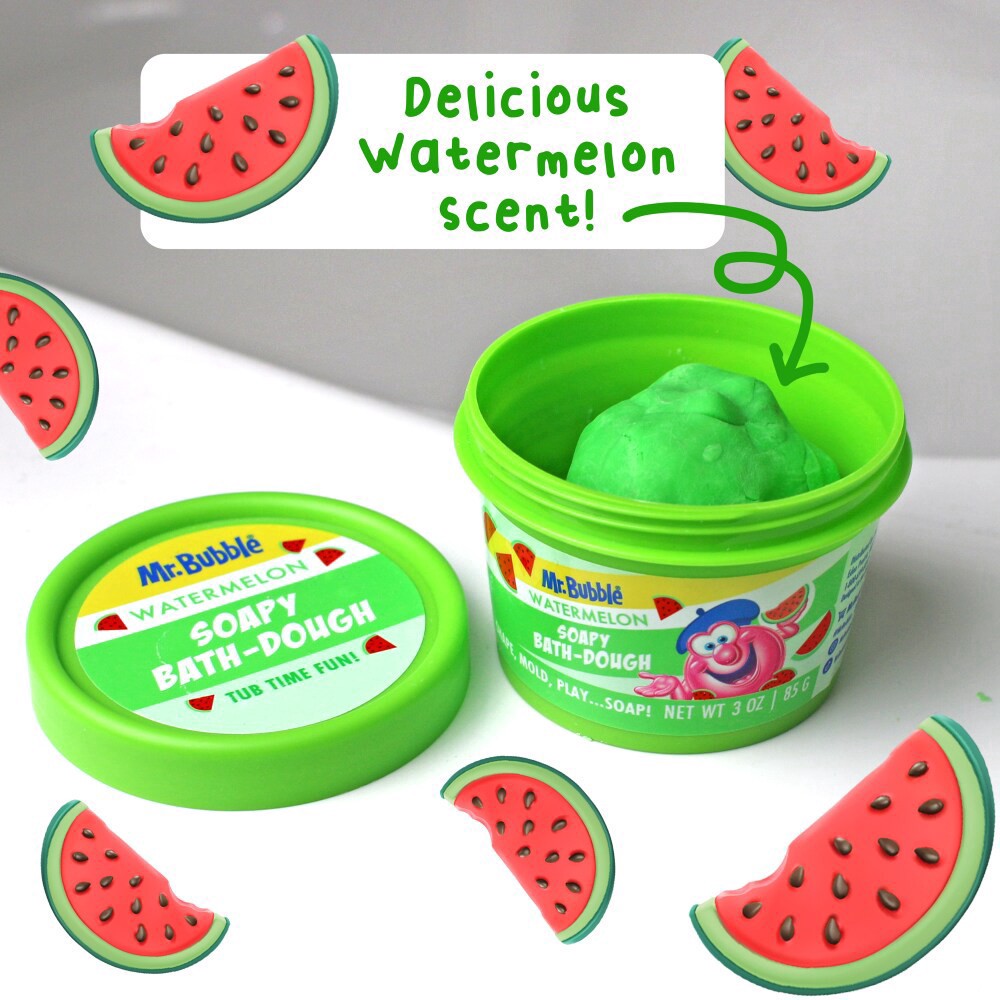 slide 2 of 6, Mr. Bubble® Kids Watermelon Bath Dough, 3 oz