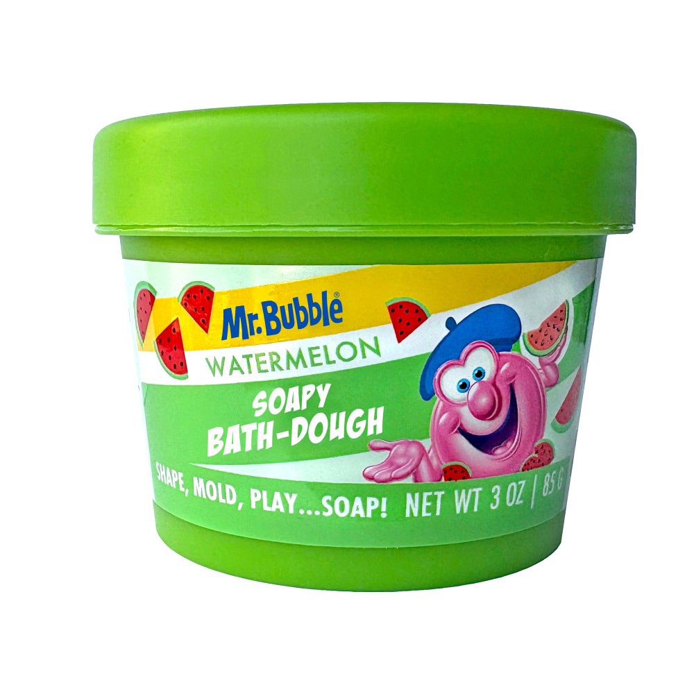 slide 1 of 6, Mr. Bubble® Kids Watermelon Bath Dough, 3 oz