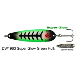 DW Super Glow Green Hulk Salmon Spoon