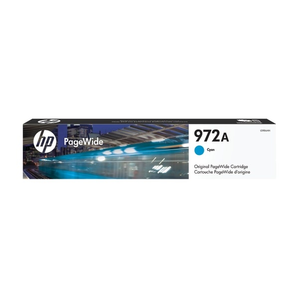 slide 1 of 1, HP 972A Cyan Ink Cartridge (L0R86An), 1 ct