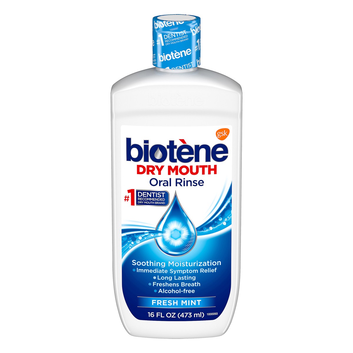 slide 5 of 7, Biotène Dry Mouth Fresh Mint Oral Rinse 16 oz, 16 fl oz