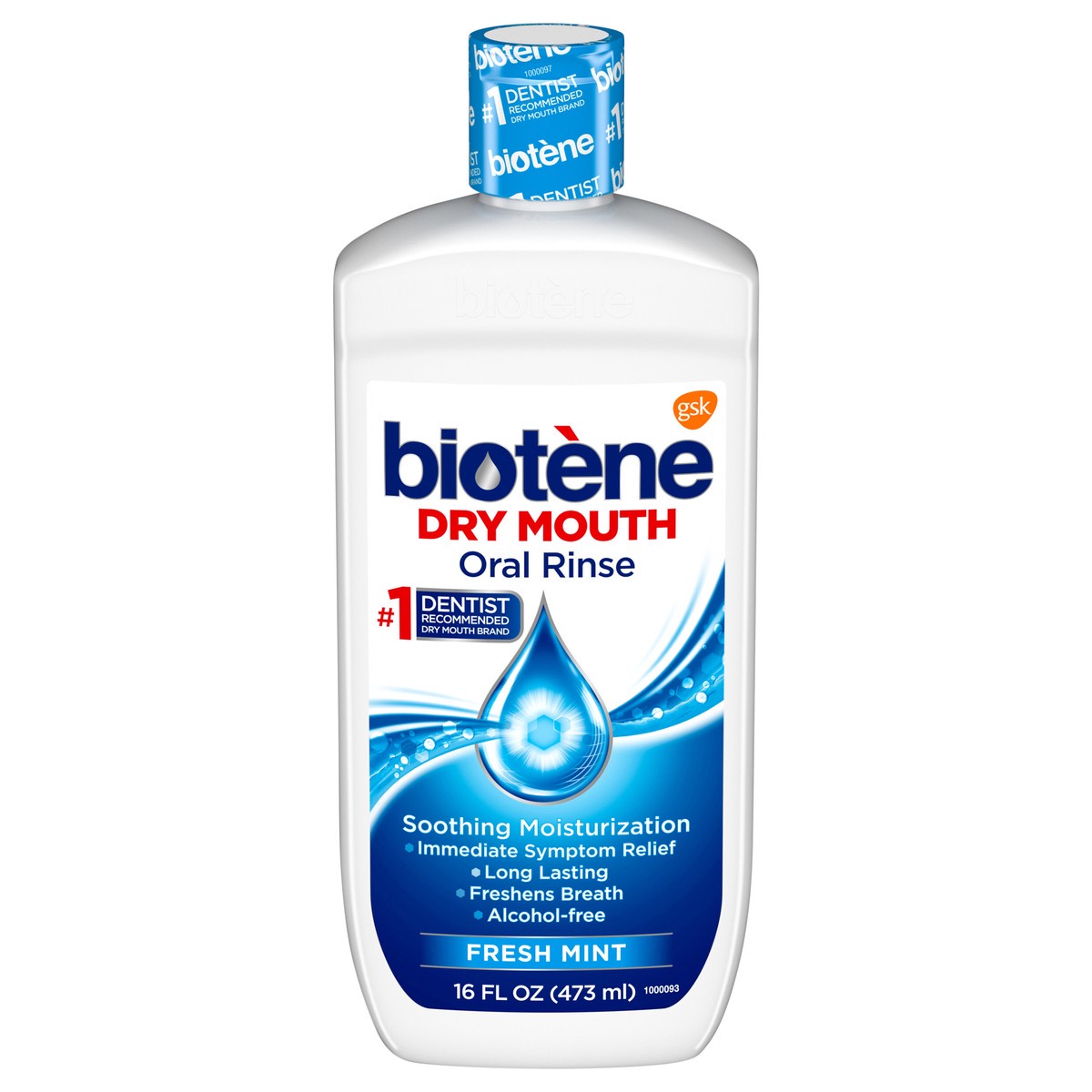 slide 1 of 7, Biotène Dry Mouth Fresh Mint Oral Rinse 16 oz, 16 oz