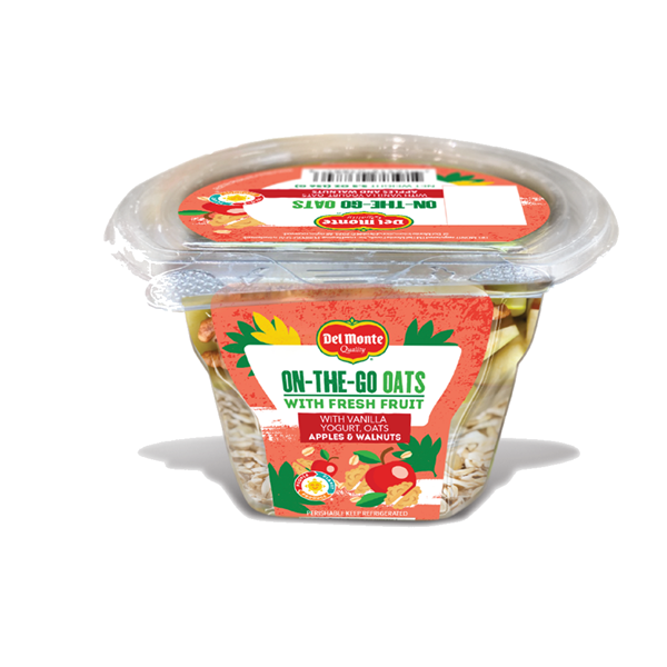 slide 1 of 1, Del Monte On-The-Go Oats Apple, 5.5 oz