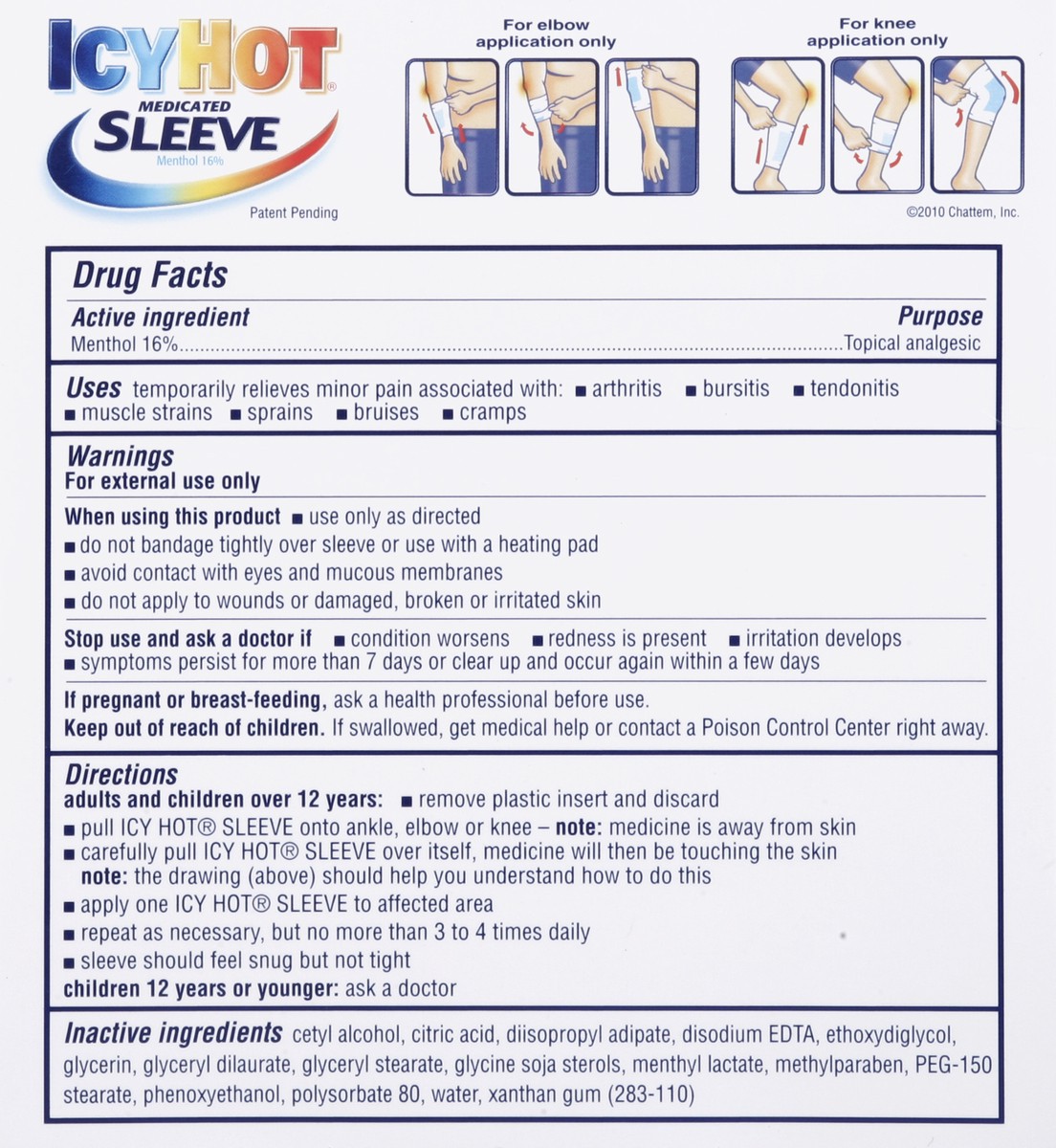 slide 6 of 6, Icy Hot Maximum Strength Large Medicated Sleeve, 3 ct