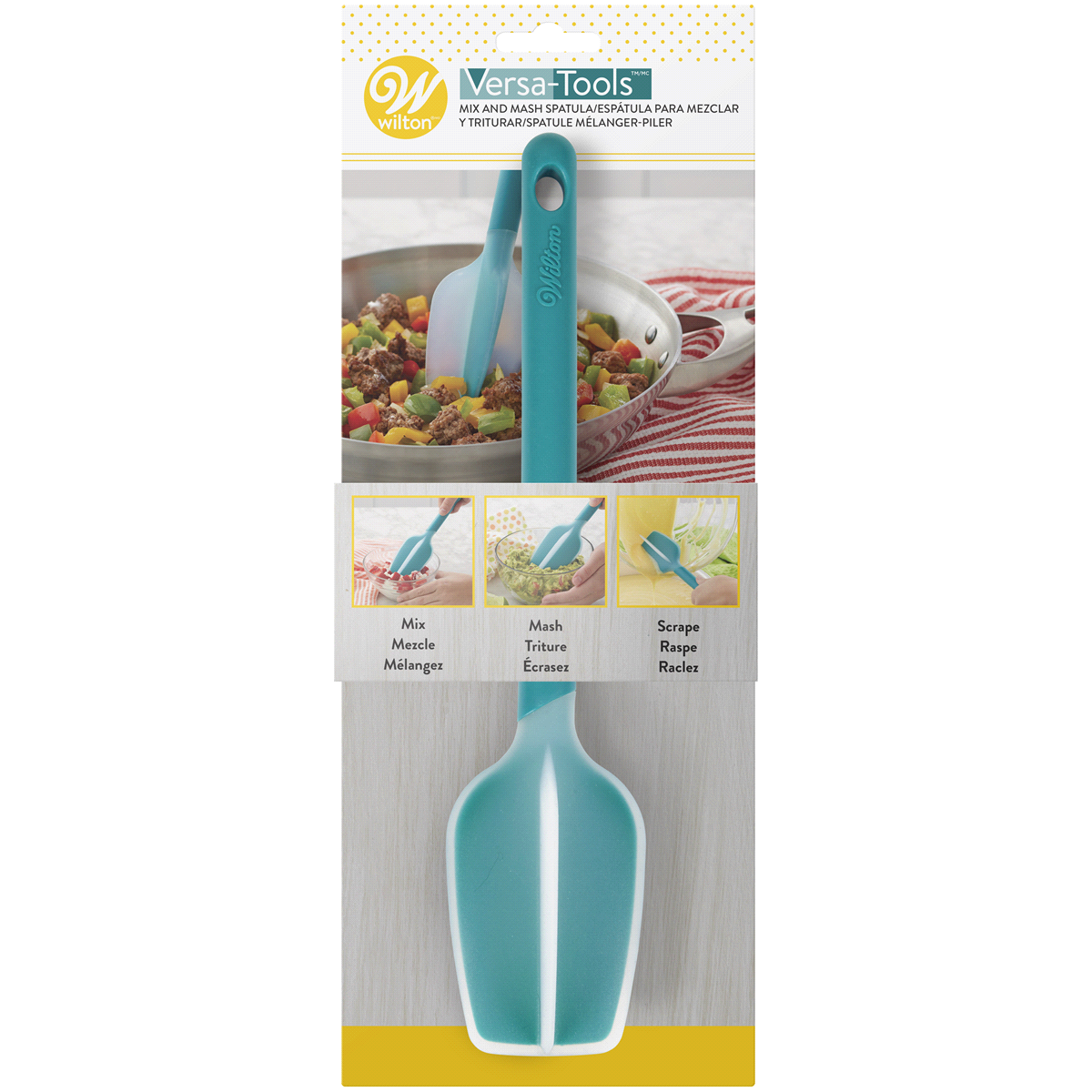 slide 1 of 1, Wilton Versa Mix and Mash Spatula, 1 ct