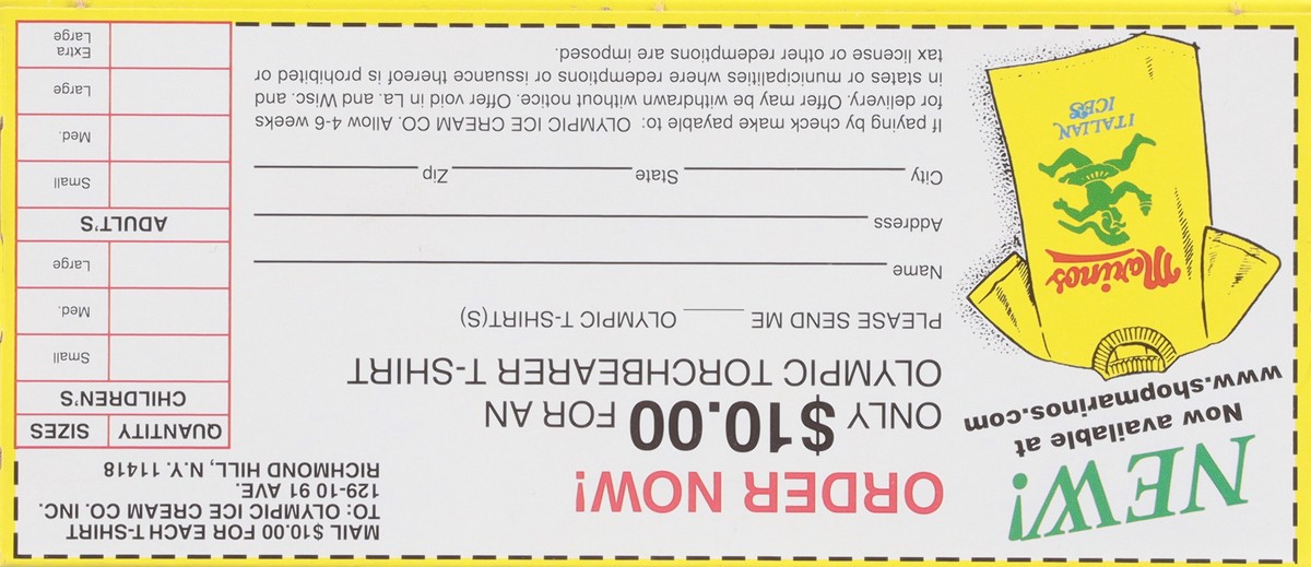 slide 17 of 17, Marino's Fat Free Mango Italian Ices 6 - 6 fl oz Units, 6 ct; 6 fl oz