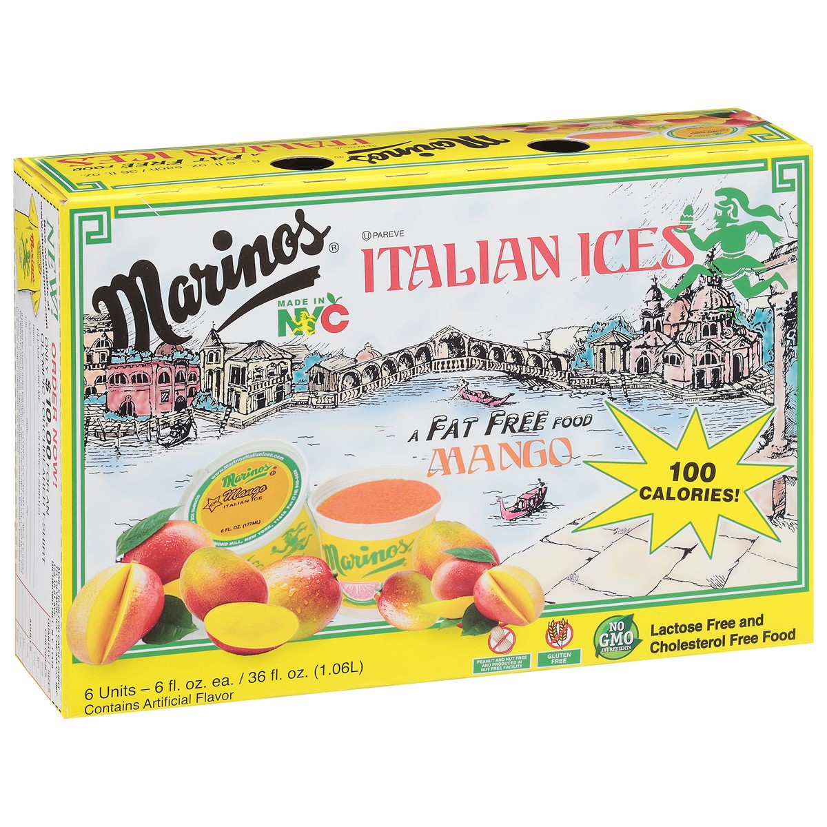 slide 5 of 17, Marino's Fat Free Mango Italian Ices 6 - 6 fl oz Units, 6 ct; 6 fl oz