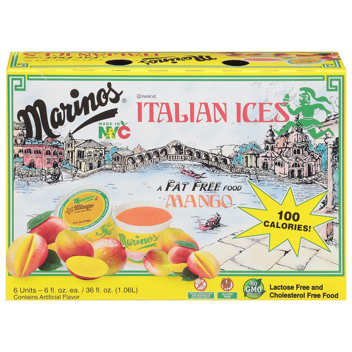 slide 11 of 17, Marino's Fat Free Mango Italian Ices 6 - 6 fl oz Units, 6 ct; 6 fl oz