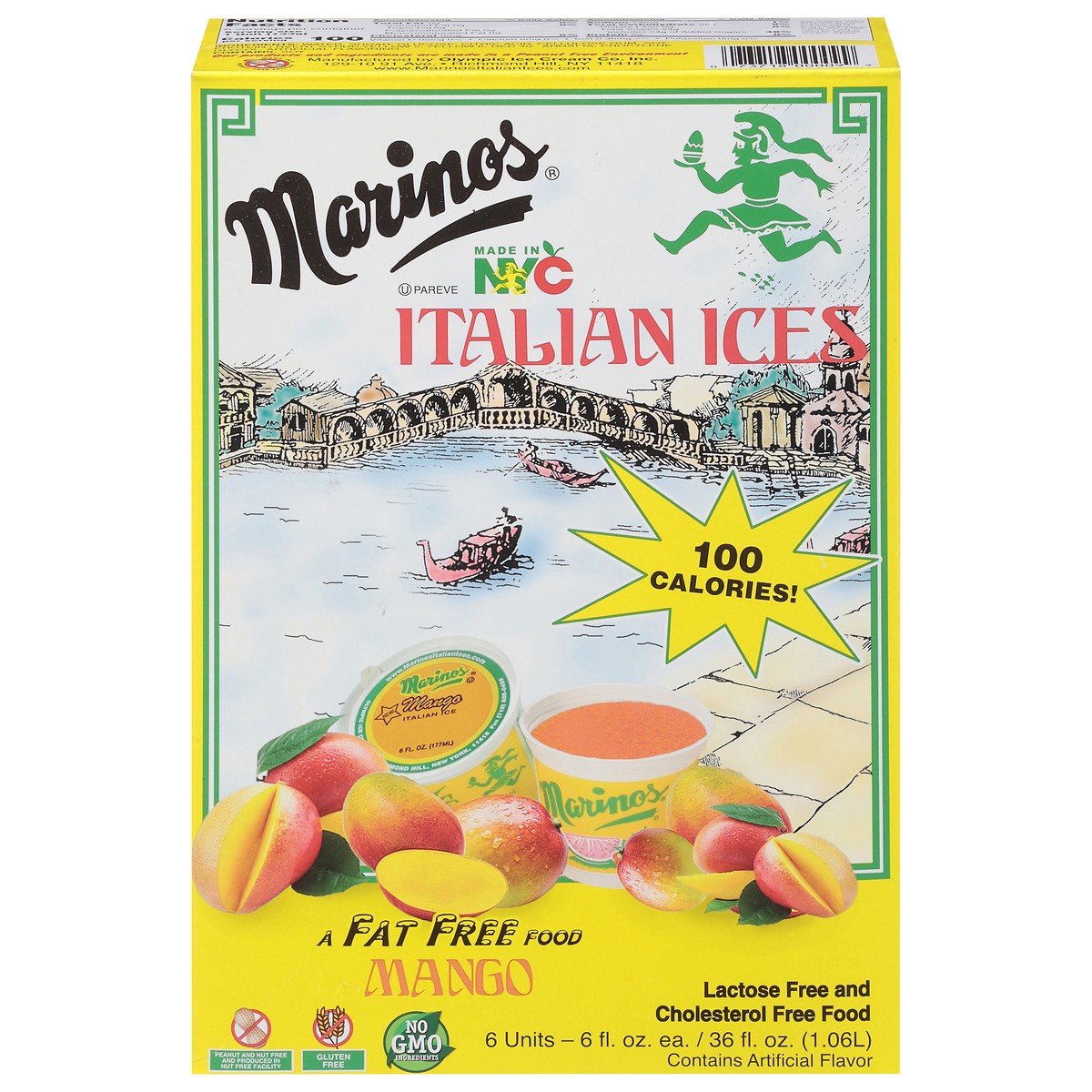 slide 7 of 17, Marino's Fat Free Mango Italian Ices 6 - 6 fl oz Units, 6 ct; 6 fl oz