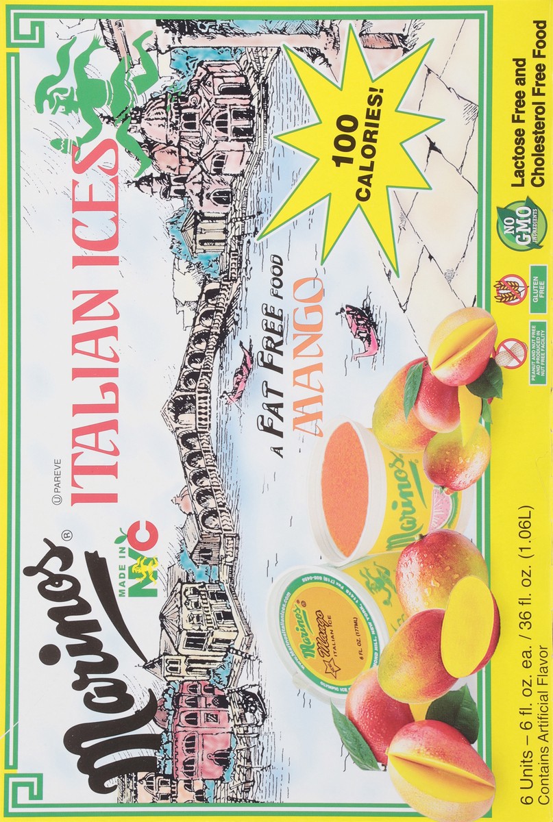 slide 3 of 17, Marino's Fat Free Mango Italian Ices 6 - 6 fl oz Units, 6 ct; 6 fl oz
