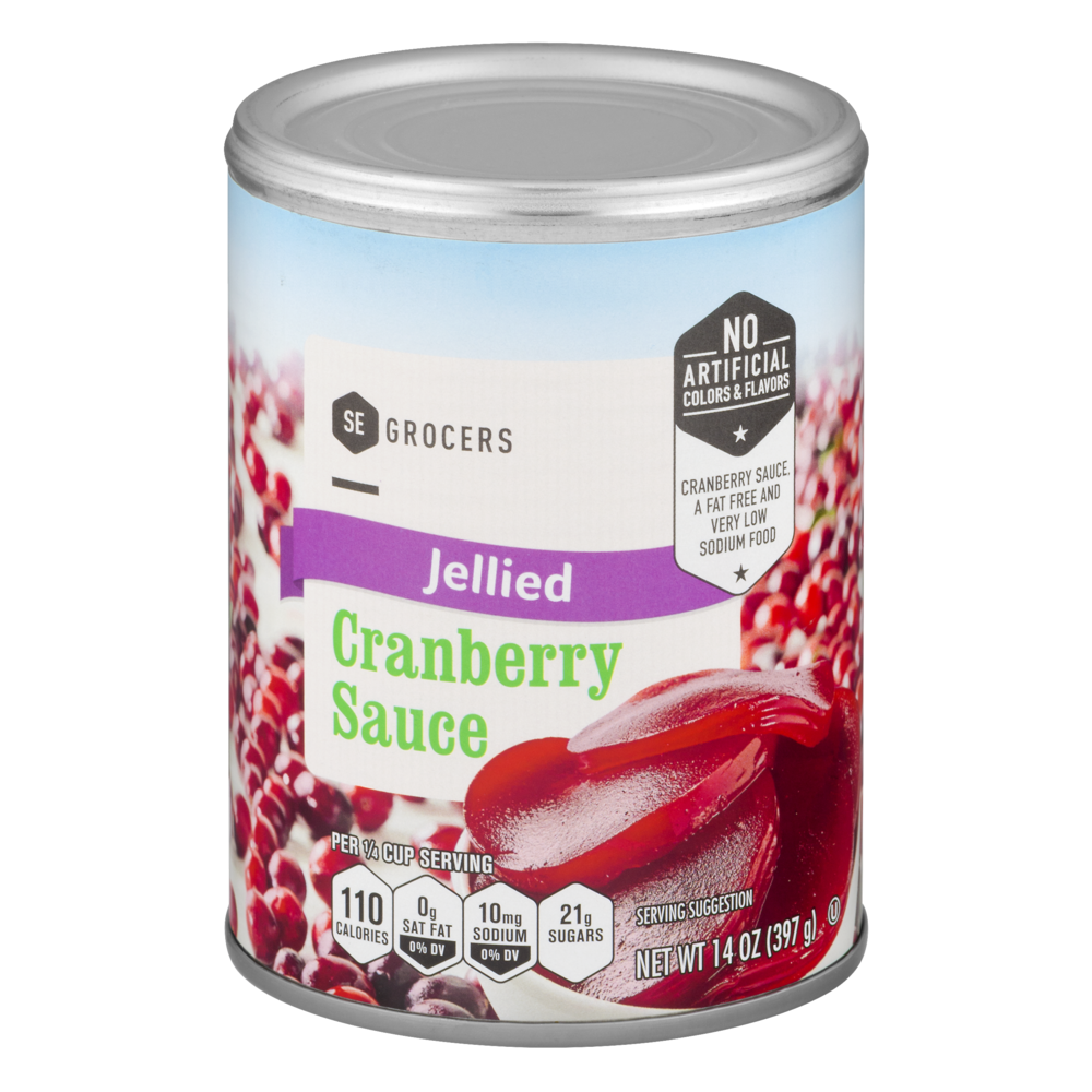 slide 1 of 1, SE Grocers Cranberry Sauce Jellied, 14 oz