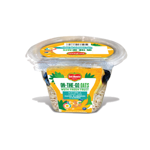 slide 1 of 5, Del Monte On-The-Go Oats Mango, 5.5 oz