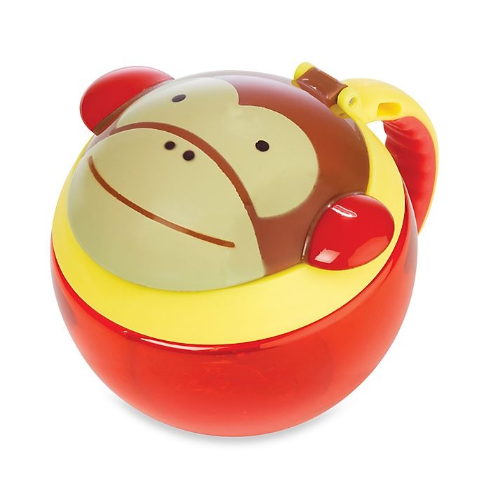 slide 1 of 5, Skip Hop SKIP*HOP Zoo Snack Cup - Monkey, 7.5 oz