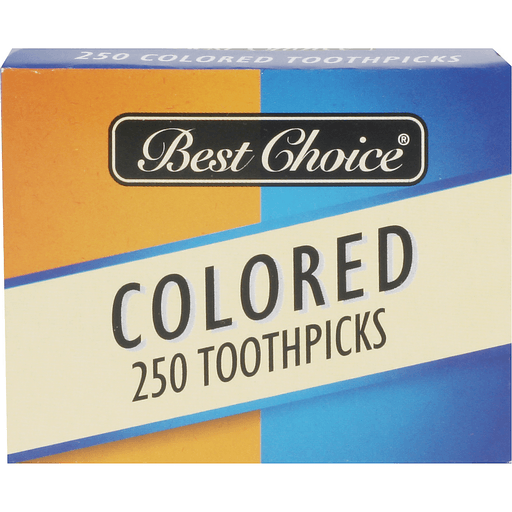 slide 1 of 1, Best Choice Colored Toothpicks, 250 ct