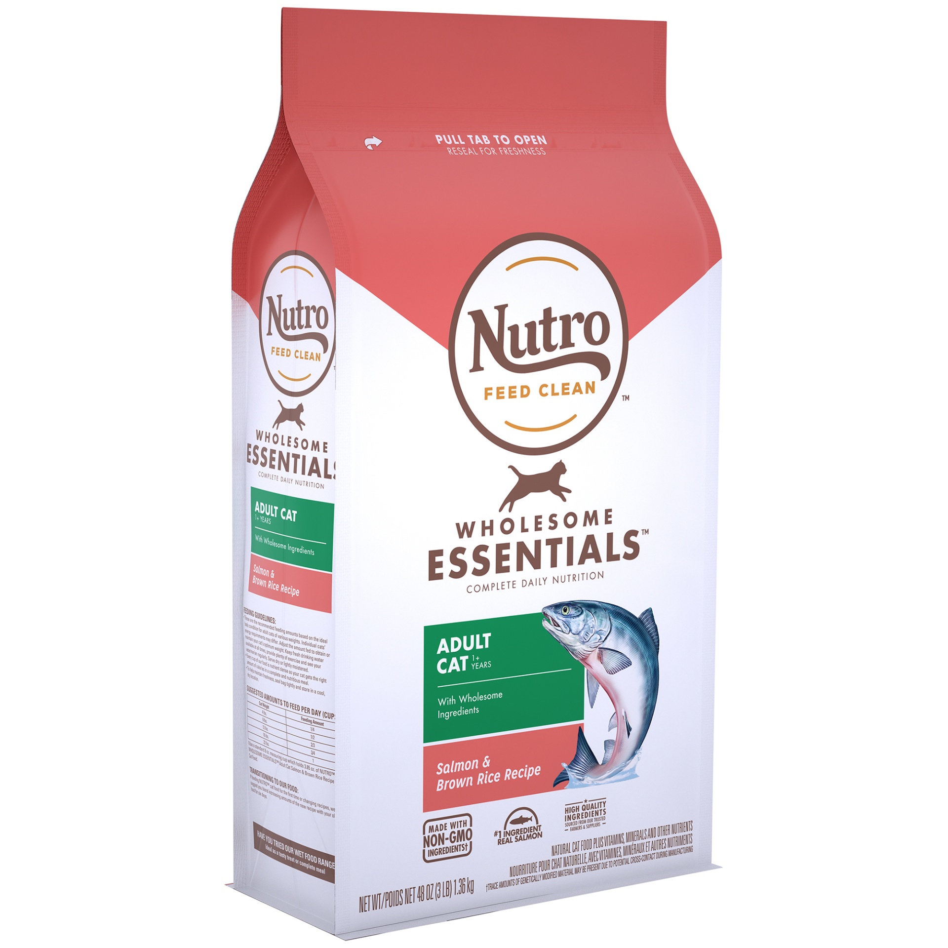 Nutro Wholesome Essentials Adult Natural Dry Cat Food Salmon And Brown Rice Recipe 48 Oz Shipt