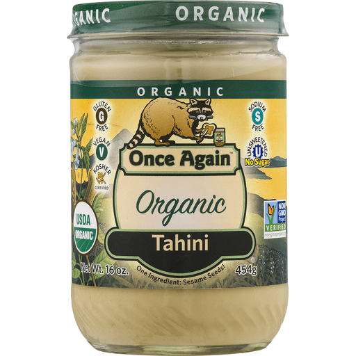 slide 4 of 9, Once Again Nut Butter Organic Unsweetened Salt Free Tahini, 16 oz