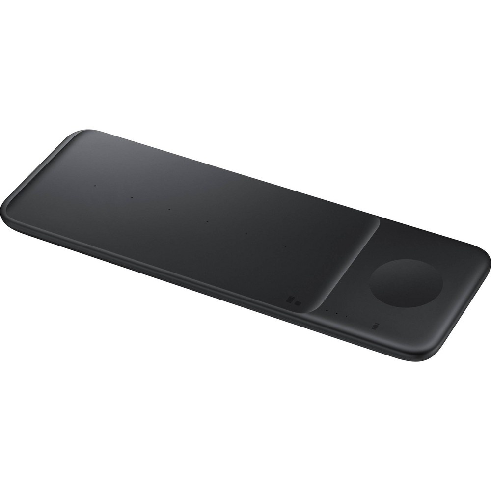 slide 2 of 6, Samsung Wireless Charger Pad Trio - Black, 1 ct