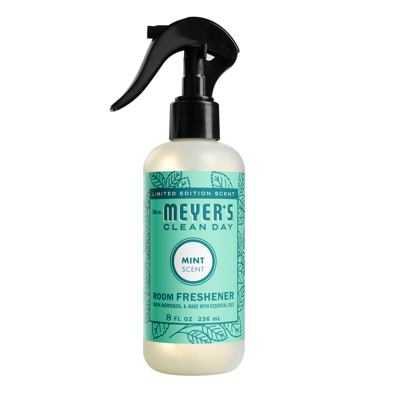 slide 1 of 6, Mrs. Meyer's Clean Day Room Freshener, Mint Scent, 8 Ounce Non-Aerosol Spray Bottle, 8 oz