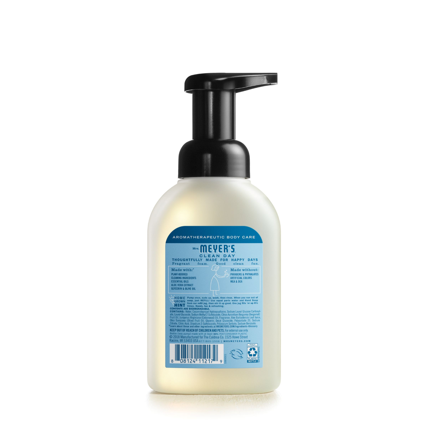 slide 2 of 5, Mrs. Meyer's Clean Day Rain Water Scent Foaming Hand Soap 10 oz, 10 fl oz