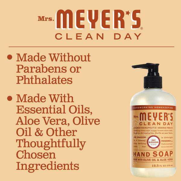 slide 16 of 17, Mrs. Meyer's Clean Day Oat Blossom Scent Hand Soap 12.5 fl oz, 12.5 fl oz