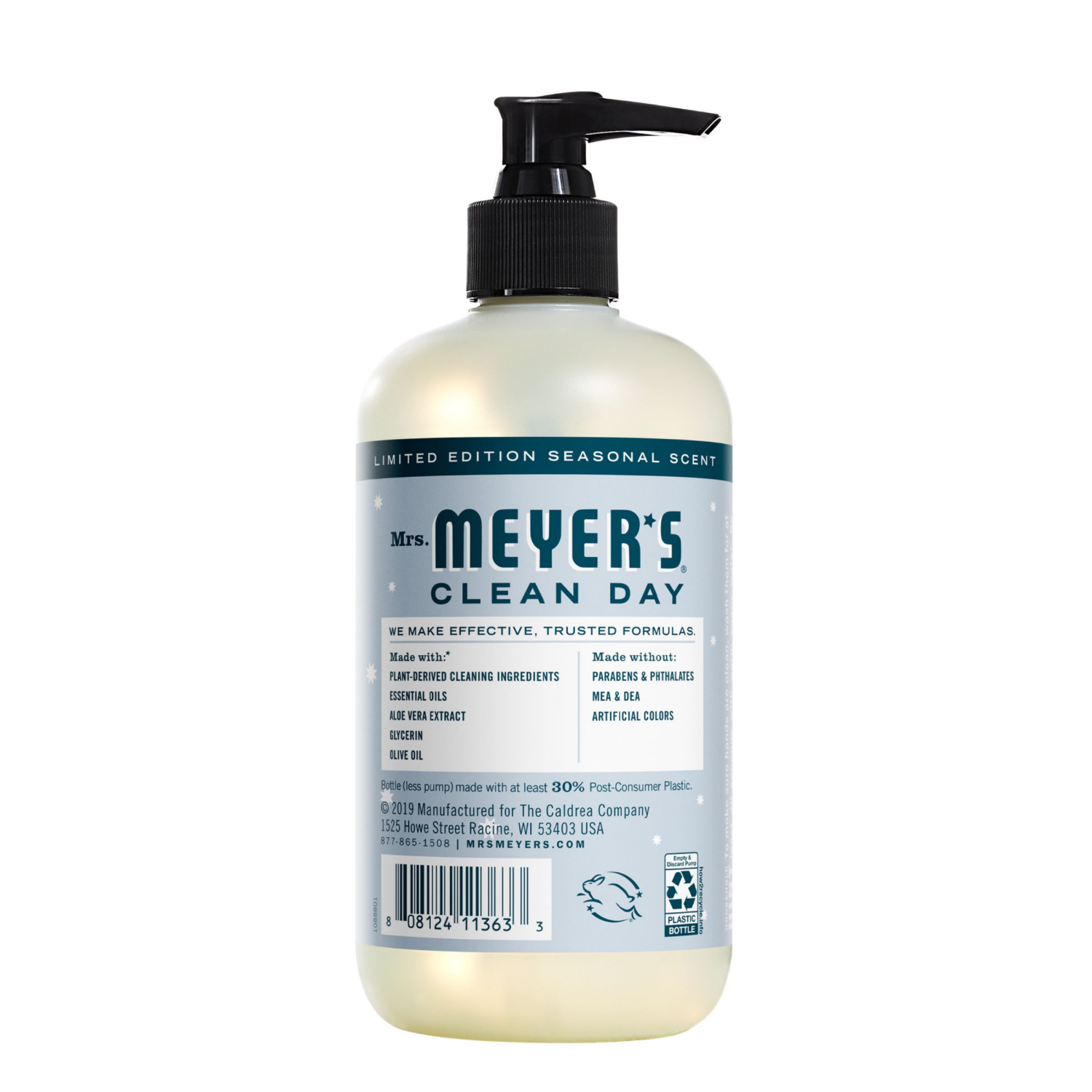 slide 2 of 5, Mrs. Meyer's Clean Day Liquid Hand Soap, Limited Edition Snowdrop Scent, 12.5 Ounce Bottle, 12.5 fl oz