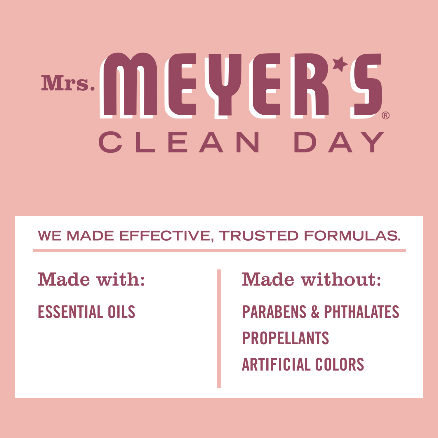 slide 6 of 6, Mrs. Meyer's Clean Day Room Freshener, Rose Scent, 8 Ounce Non-Aerosol Spray Bottle, 8 fl oz