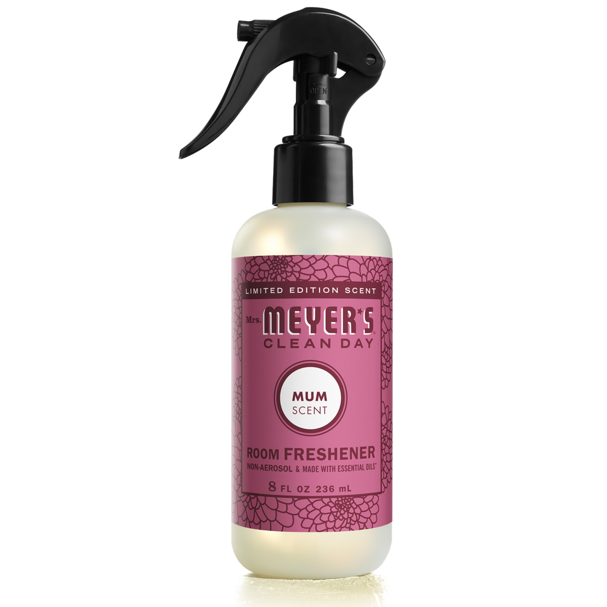 slide 1 of 4, Mrs. Meyer's Clean Day Room Freshener, Mum Scent, 8 Ounce Non-Aerosol Spray Bottle, 8 fl oz