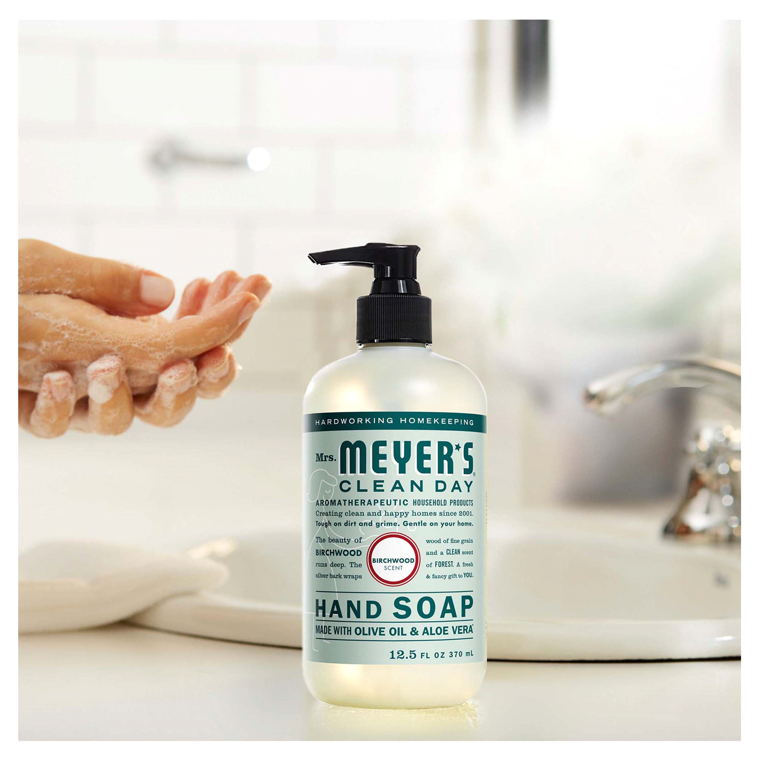 slide 2 of 2, Mrs. Meyer's Clean Day Birchwood Scent Hand Soap 12.5 fl oz, 12.5 fl oz