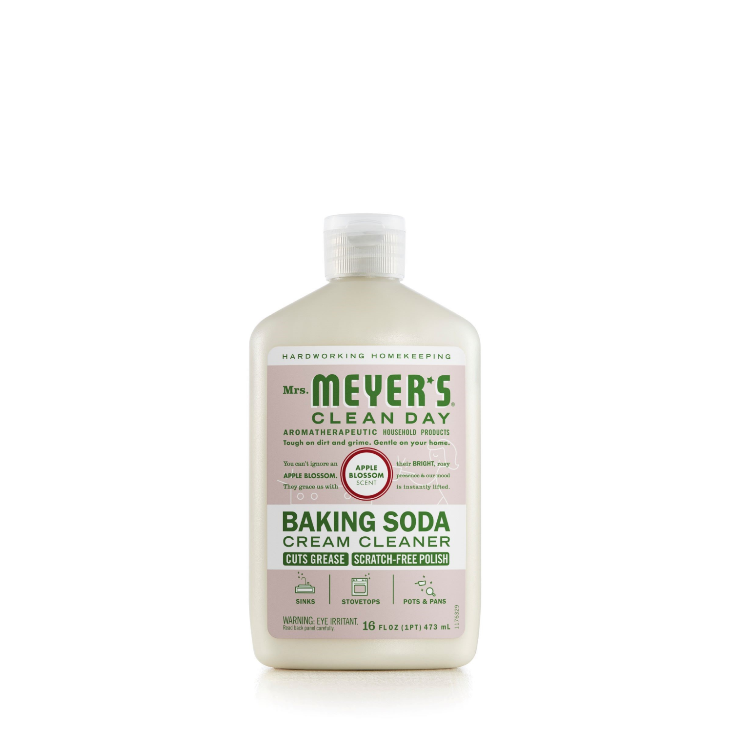 slide 1 of 2, Mrs. Meyer's Baking Soda Cream Cleaner, 16 fl oz