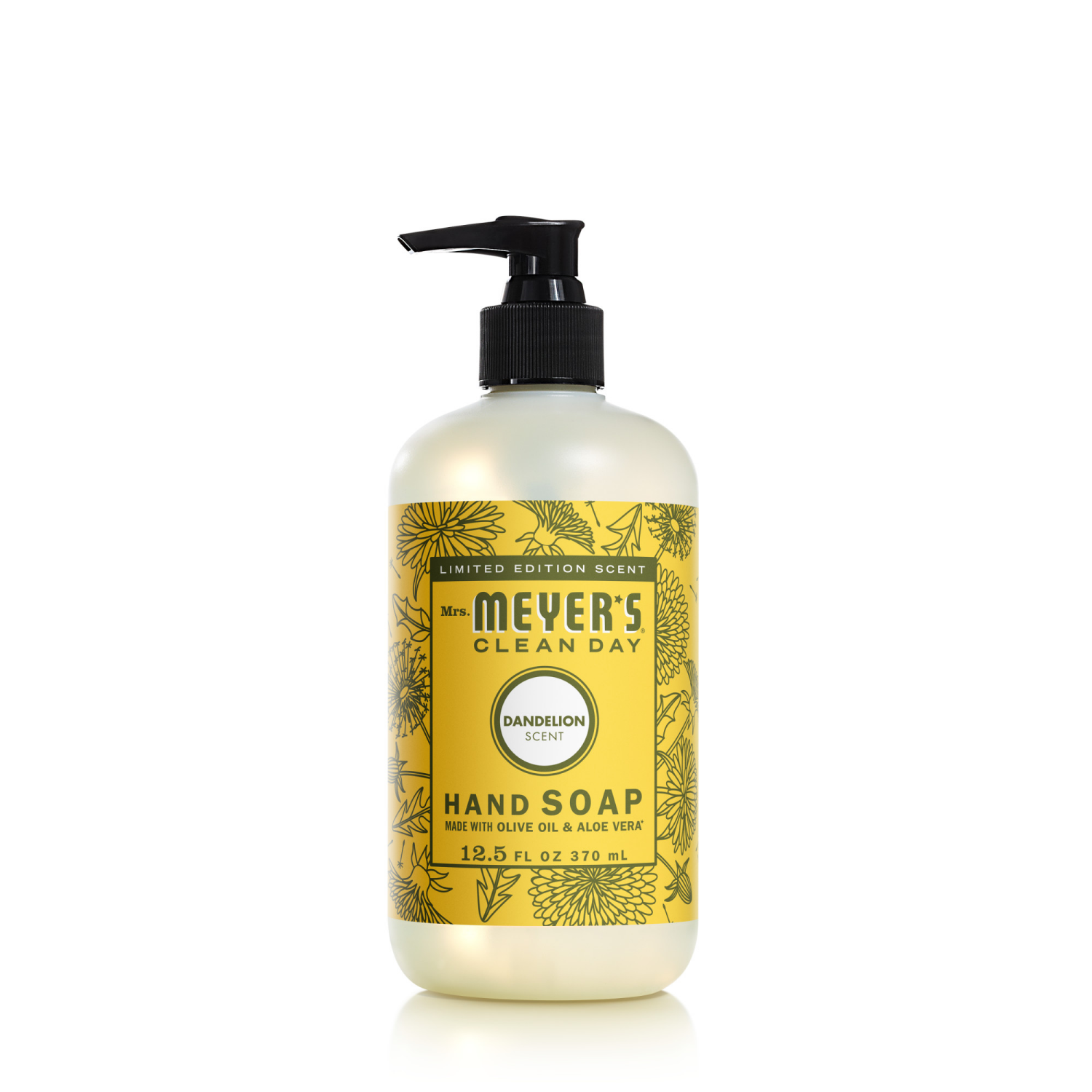 slide 1 of 5, Mrs. Meyer's Clean Day Liquid Hand Soap, Dandelion Scent, 12.5 Ounce Bottle, 12.50 fl oz