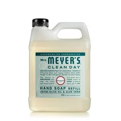 MRS MEYERS Mrs. Meyer's Clean Day Liquid Hand Soap Refill, Birchwood Scent, 33 Ounce Bottle