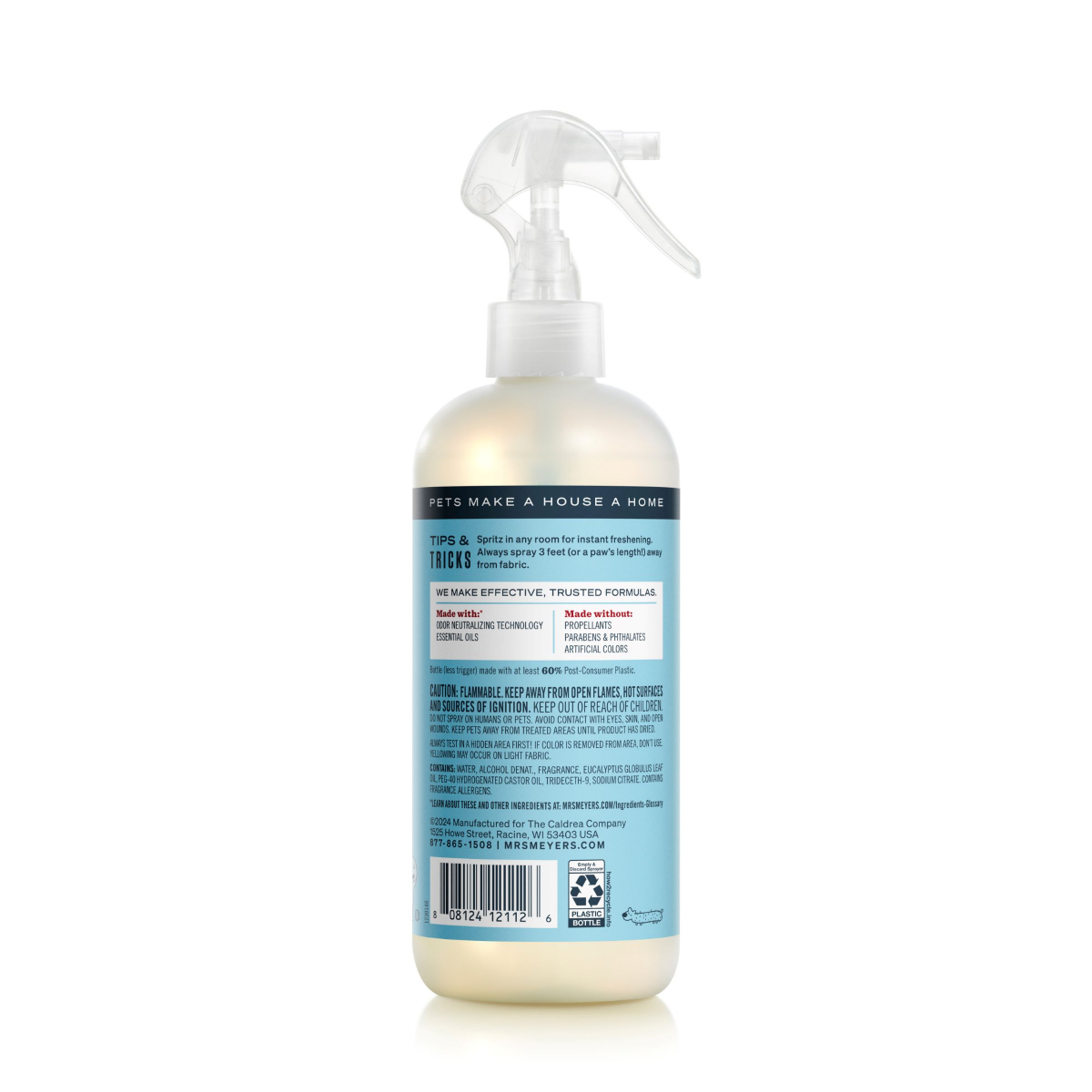 slide 2 of 2, Mrs. Meyer's Clean Day Pet Odor Neutralizer, Coconut Leaf Scent, 16oz, 12 fl oz