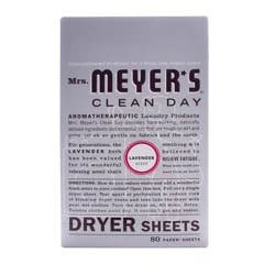 Mrs. Meyer's Clean Day Dryer Sheets, Lavender Scent, 80 Count