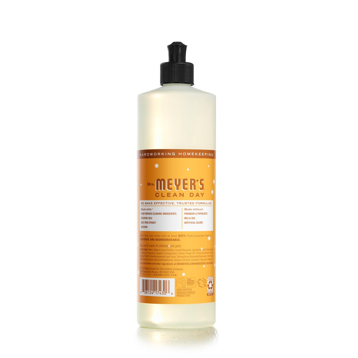 slide 21 of 21, Mrs. Meyer's Clean Day Orange Clove Holiday Dish Soap - 16 fl oz, 16 fl oz