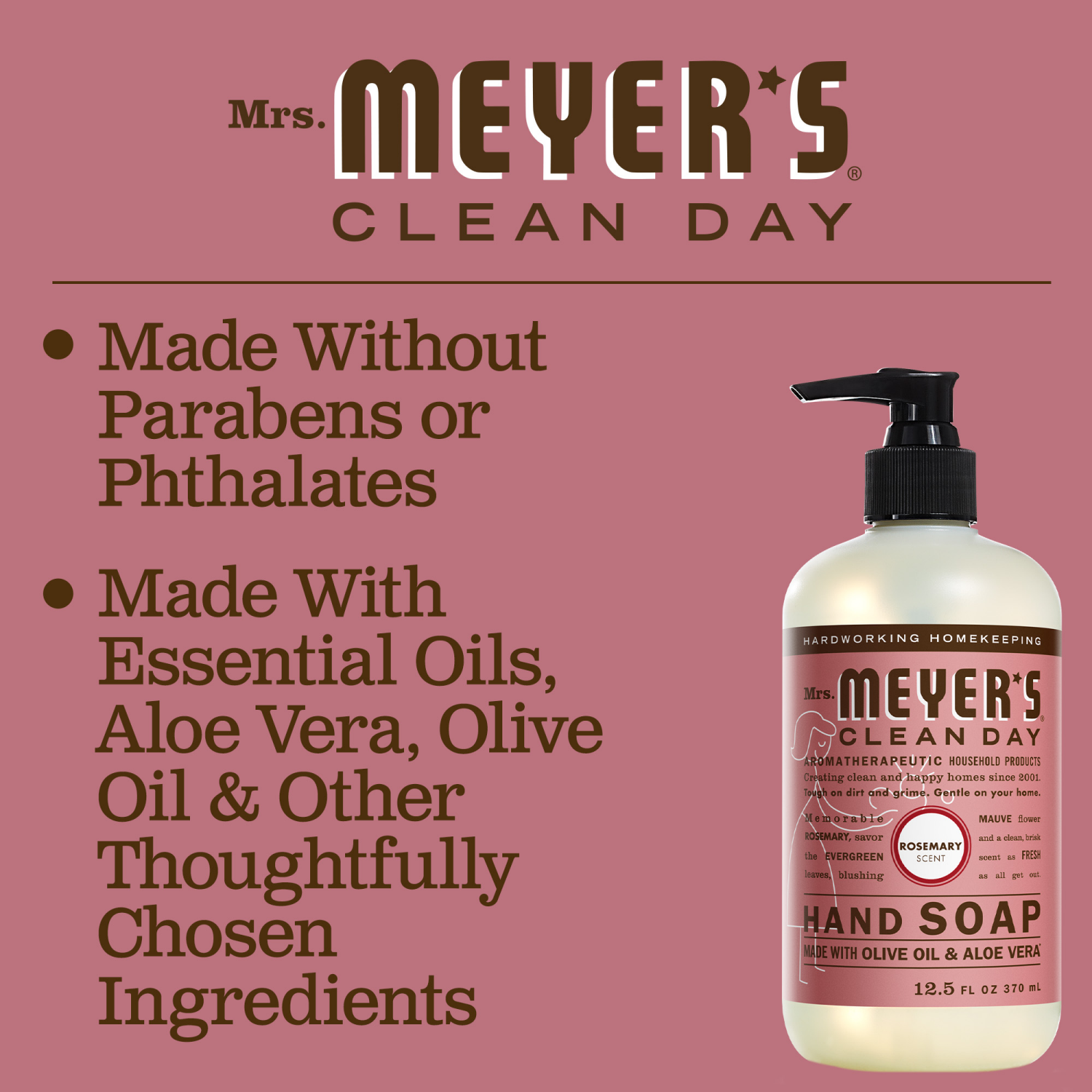slide 4 of 4, Mrs. Meyer's Clean Day Hand Soap 12.5 fl oz, 12.5 fl oz