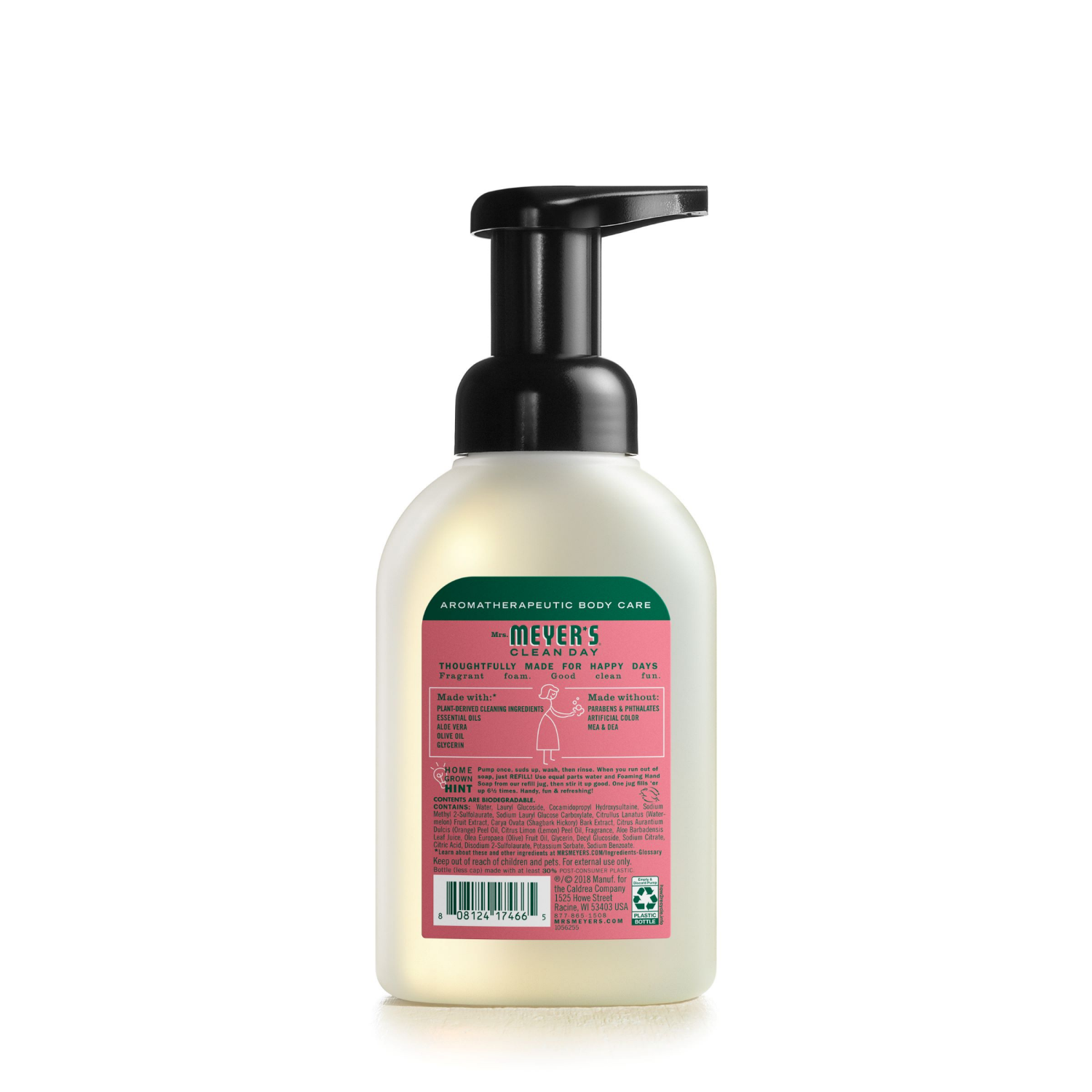 slide 2 of 5, Mrs. Meyer's Clean Day Foaming Hand Soap, Watermelon Scent, 10 Ounce Bottle, 10 fl oz