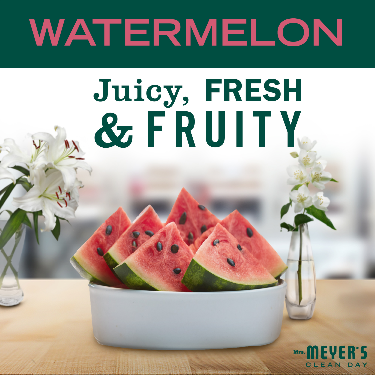 slide 3 of 5, Mrs. Meyer's Clean Day Foaming Hand Soap, Watermelon Scent, 10 Ounce Bottle, 10 fl oz