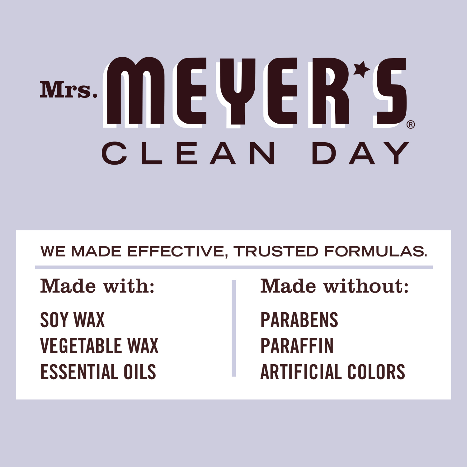 slide 4 of 4, Mrs. Meyer's Clean Day Lavender Large Jar Candle - 7.2oz, 7.2 oz