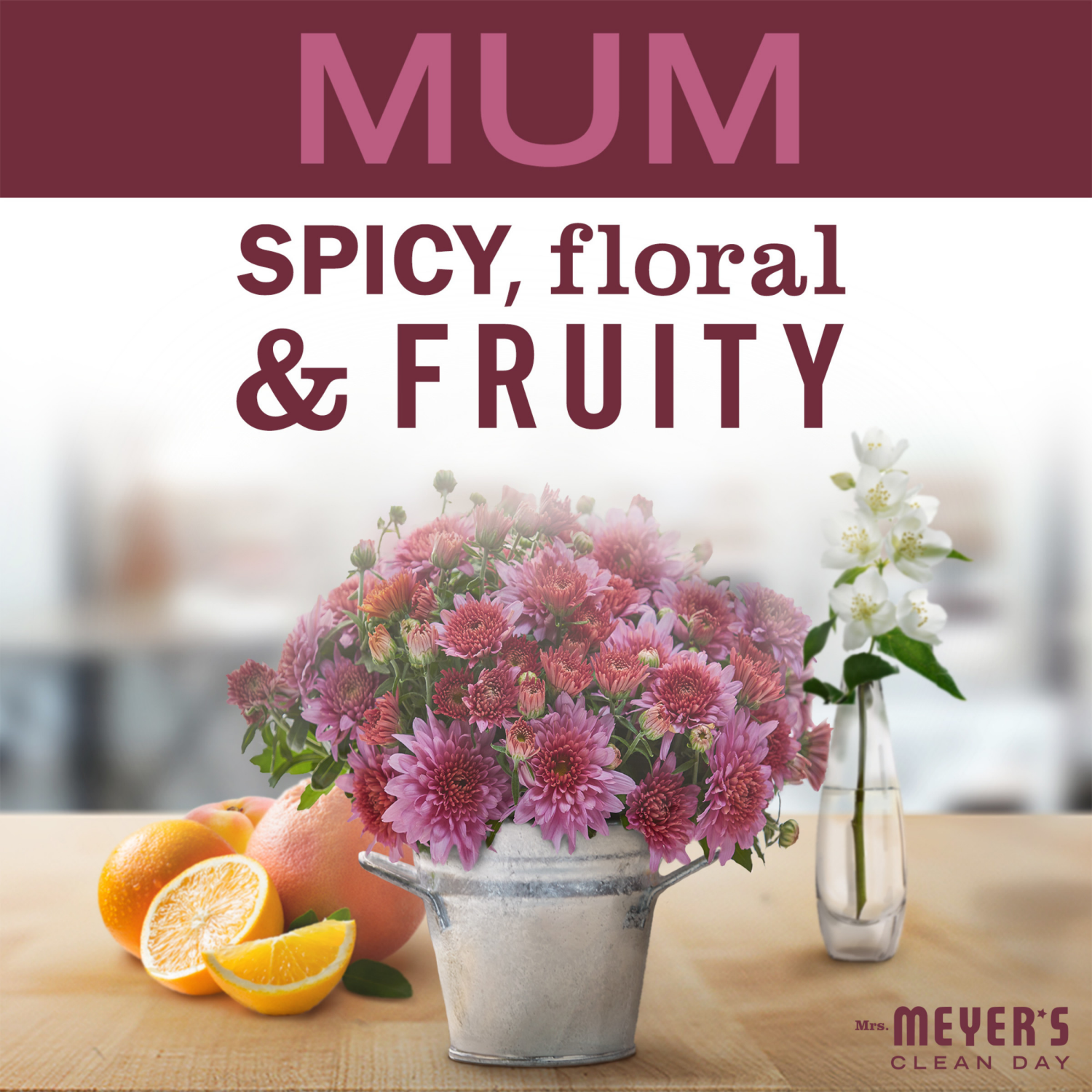 slide 4 of 5, Mrs. Meyer's Clean Day Limited Edition Mum Scent Multi-Surface Everyday Cleaner, 16 fl oz