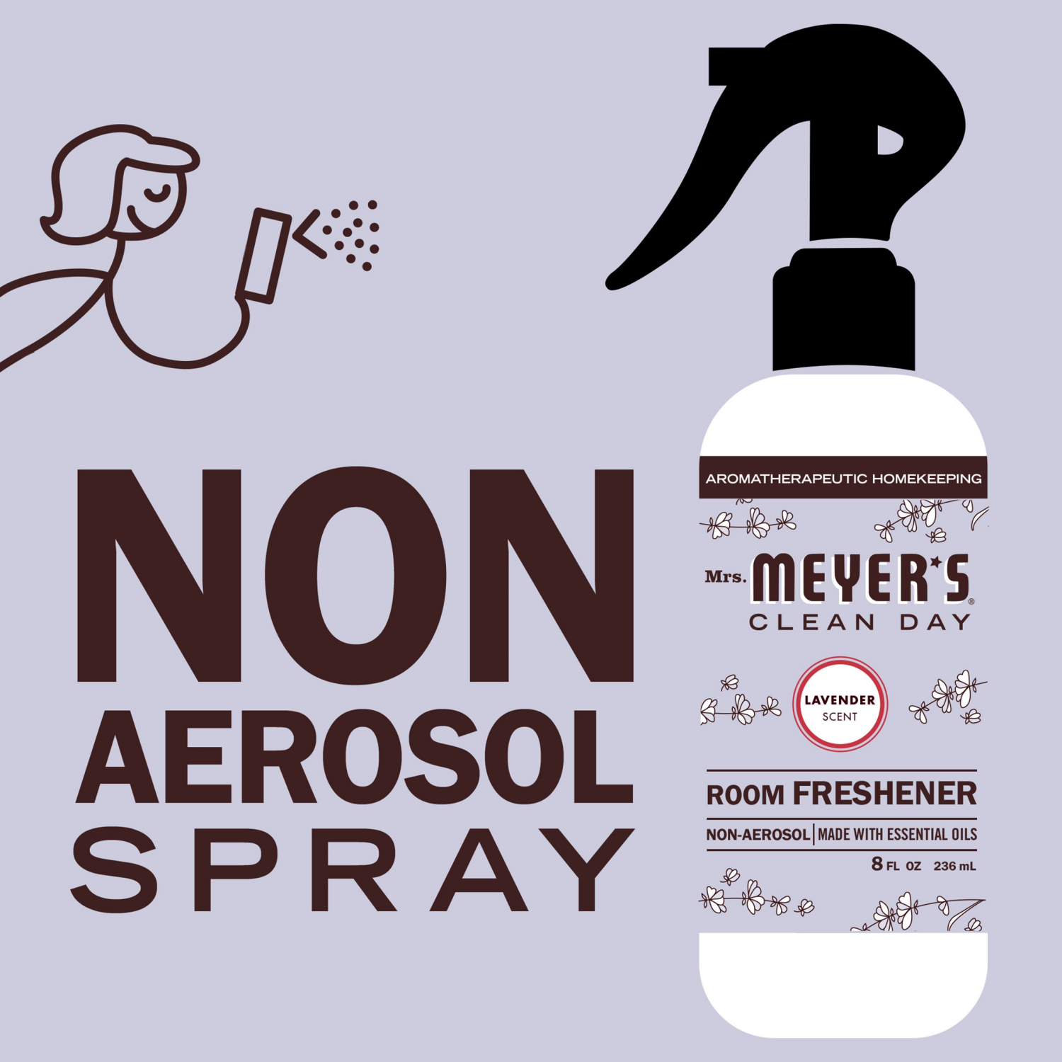 slide 5 of 6, Mrs. Meyer's Clean Day Room Freshener Spray - Lavender - 8 fl oz, 8 fl oz