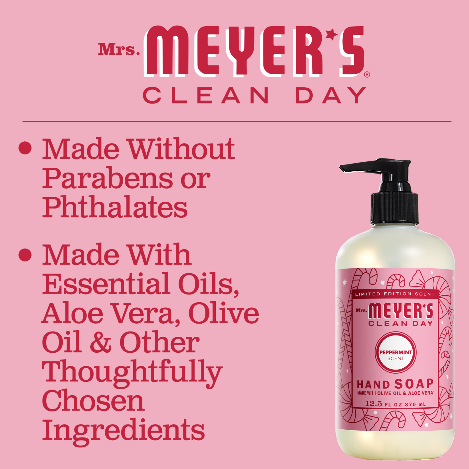 slide 5 of 5, Mrs. Meyer's Peppermint Scent Hand Soap 12.5 fl oz, 12.5 fl oz