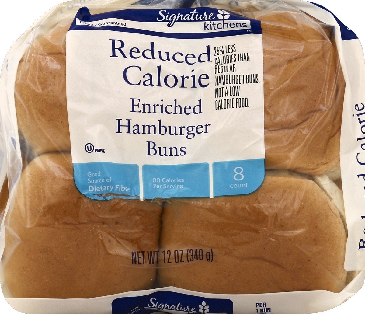 slide 6 of 6, Signature Select Light Enriched Hamburger Buns 8 ea, 8 ct