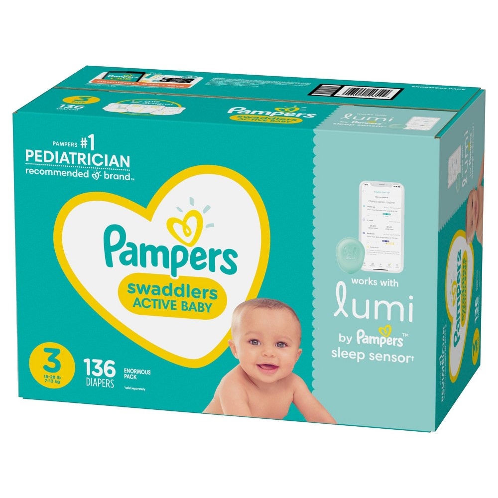 Lumi by Pampers Diapers Enormous Pack Size 3 x 136 ct Shipt