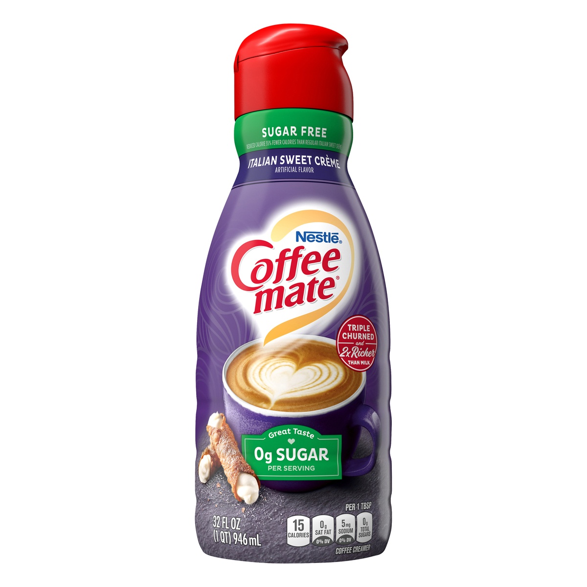 Nestle Coffee mate Zero Sugar Italian Sweet Creme Liquid Coffee Creamer