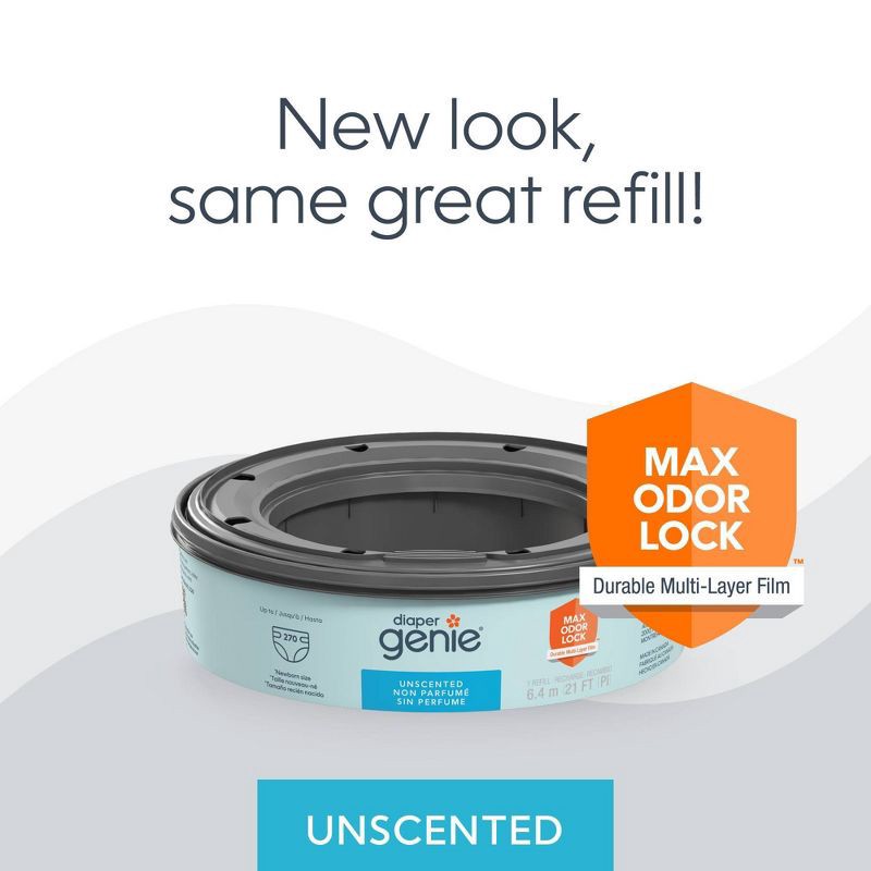 slide 3 of 8, Diaper Genie Diaper Disposal Pail System Refill - 3pk, 3 ct