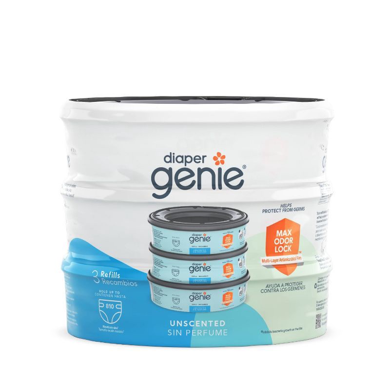 slide 1 of 6, Diaper Genie Diaper Disposal Pail System Refill - 3pk, 3 ct