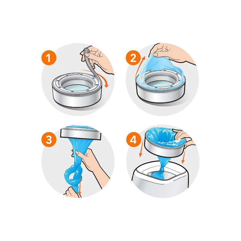 slide 8 of 8, Diaper Genie Diaper Disposal Pail System Refill - Clean Laundry - 3pk, 3 ct