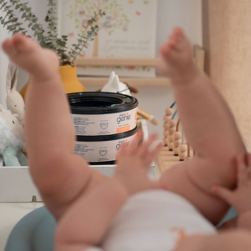 slide 2 of 8, Diaper Genie Diaper Disposal Pail System Refill - Clean Laundry - 3pk, 3 ct